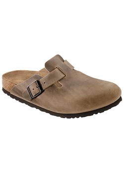 Birkenstock Skórzane chodaki &quot;Boston&quot; w kolorze jasnobrązowym ze sklepu Limango Polska w kategorii Klapki damskie - zdjęcie 172627057