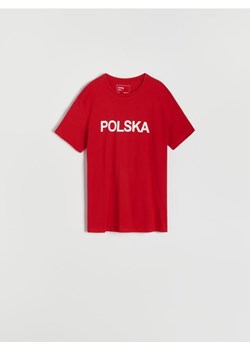 Sinsay - Koszulka Polska - czerwony ze sklepu Sinsay w kategorii T-shirty męskie - zdjęcie 172628435