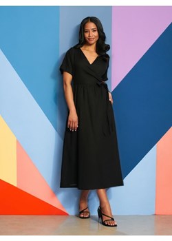 Sinsay - Sukienka z wiskozą - czarny ze sklepu Sinsay w kategorii Sukienki - zdjęcie 172628466