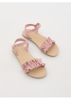 Reserved - Sandały z imitacji zamszu - miedziany ze sklepu Reserved w kategorii Sandały dziecięce - zdjęcie 172628719