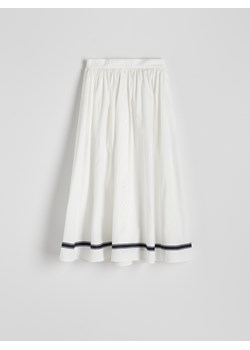 Reserved - Bawełniana spódnica maxi - biały ze sklepu Reserved w kategorii Spódnice - zdjęcie 172629349