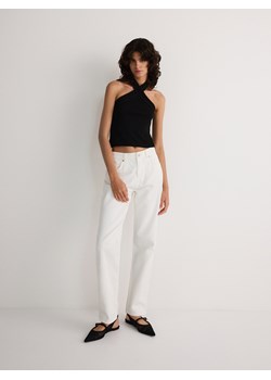 Reserved - Jeansy straight - biały ze sklepu Reserved w kategorii Jeansy damskie - zdjęcie 172629527