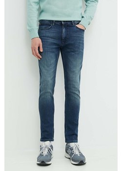 HUGO jeansy męskie kolor granatowy 50517529 ze sklepu ANSWEAR.com w kategorii Jeansy męskie - zdjęcie 172630186