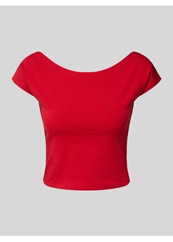 T-shirt krótki z dekoltem w łódkę ze sklepu Peek&Cloppenburg  w kategorii Bluzki damskie - zdjęcie 172630919