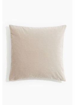 H & M - Aksamitna poszewka na poduszkę - Brązowy ze sklepu H&M w kategorii Poszewki na poduszki - zdjęcie 172631047
