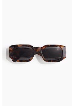 H & M - Prostokątne okulary przeciwsłoneczne - Brązowy ze sklepu H&M w kategorii Okulary przeciwsłoneczne damskie - zdjęcie 172631066