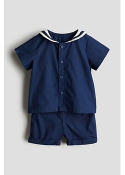 H & M - Bawełniany komplet marynarski 2-częściowy - Niebieski ze sklepu H&M w kategorii Odzież dla niemowląt - zdjęcie 172631085