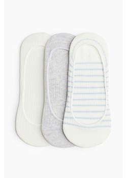 H & M - 3-pack super low cut socks - Biały ze sklepu H&M w kategorii Skarpetki damskie - zdjęcie 172631149