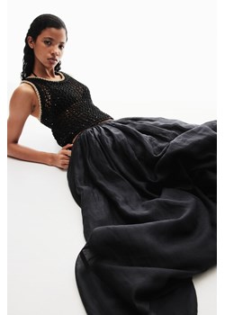 H & M - Dzianinowy top bez rękawów - Czarny ze sklepu H&M w kategorii Bluzki damskie - zdjęcie 172631209