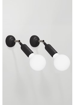 H & M - Zestaw 2 Silikonowych Lamp Z Żarówkami - Czarny ze sklepu H&M w kategorii Lampy ścienne - zdjęcie 172631215