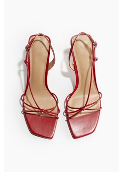 H & M - Sandały na obcasie - Czerwony ze sklepu H&M w kategorii Sandały damskie - zdjęcie 172631218