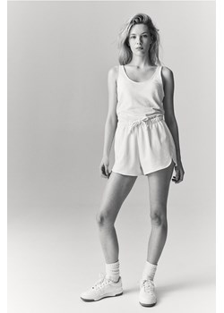 H & M - Koszulka z domieszką lnu - Biały ze sklepu H&M w kategorii Bluzki damskie - zdjęcie 172631357