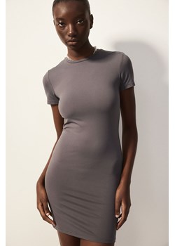 H & M - Sukienka T-shirtowa z mikrofibry - Szary ze sklepu H&M w kategorii Sukienki - zdjęcie 172631376