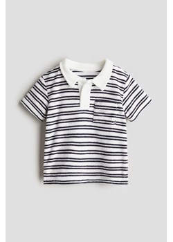 H & M - Top polo z bawełnianej frotte - Niebieski ze sklepu H&M w kategorii T-shirty chłopięce - zdjęcie 172631499