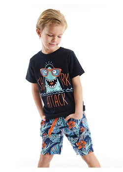Denokids 2-częściowy zestaw &quot;Shark Attack&quot; w kolorze niebiesko-czarnym ze sklepu Limango Polska w kategorii T-shirty chłopięce - zdjęcie 172636735