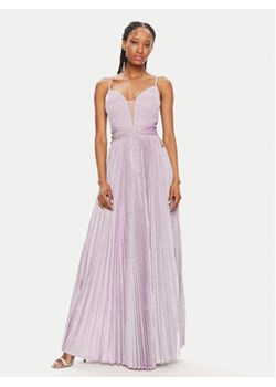 Fracomina Sukienka wieczorowa FQ24SD3025W668F9 Fioletowy Slim Fit ze sklepu MODIVO w kategorii Sukienki - zdjęcie 172637458