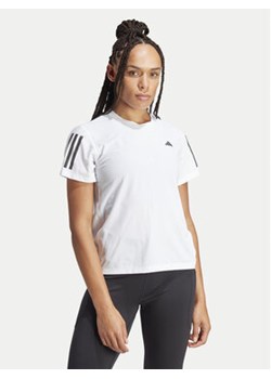 adidas Koszulka techniczna Own The Run IK7442 Biały Regular Fit ze sklepu MODIVO w kategorii Bluzki damskie - zdjęcie 172637515