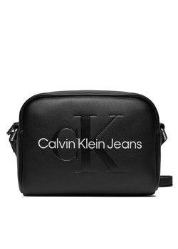 Torebka Calvin Klein Jeans Sculpted Camera Bag18 Mono K60K612220 Czarny ze sklepu eobuwie.pl w kategorii Listonoszki - zdjęcie 172637798