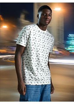 Sinsay - Koszulka z nadrukiem - kremowy ze sklepu Sinsay w kategorii T-shirty męskie - zdjęcie 172639409