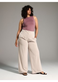 Sinsay - Spodnie eleganckie - kremowy ze sklepu Sinsay w kategorii Spodnie damskie - zdjęcie 172639456