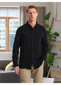 Sinsay - Koszula regular - czarny ze sklepu Sinsay w kategorii Koszule męskie - zdjęcie 172639495