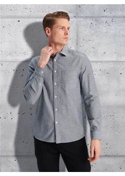 Sinsay - Koszula regular - szary ze sklepu Sinsay w kategorii Koszule męskie - zdjęcie 172639498