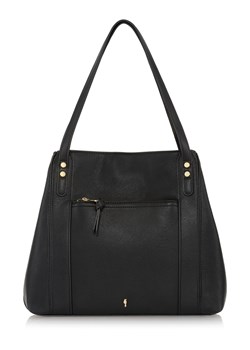 Czarna trzykomorowa torebka damska ze sklepu OCHNIK w kategorii Torby Shopper bag - zdjęcie 172639847