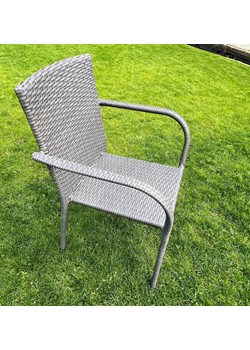Krzesło ogrodowe z szarego technorattanu Sottile ze sklepu Bello Giardino w kategorii Krzesła ogrodowe - zdjęcie 172639989