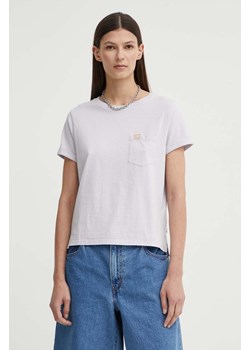 Levi&apos;s t-shirt bawełniany damski kolor fioletowy ze sklepu ANSWEAR.com w kategorii Bluzki damskie - zdjęcie 172640365