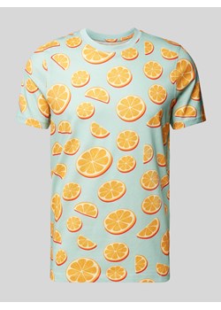 T-shirt we wzory na całej powierzchni ze sklepu Peek&Cloppenburg  w kategorii T-shirty męskie - zdjęcie 172641005