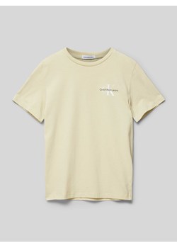 T-shirt z nadrukiem z logo ze sklepu Peek&Cloppenburg  w kategorii T-shirty chłopięce - zdjęcie 172641039