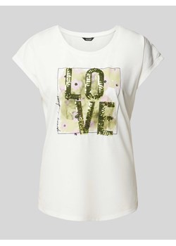 T-shirt z cekinowym obszyciem ze sklepu Peek&Cloppenburg  w kategorii Bluzki damskie - zdjęcie 172641078