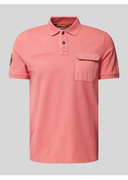 Koszulka polo z wyhaftowanym logo ze sklepu Peek&Cloppenburg  w kategorii T-shirty męskie - zdjęcie 172641108