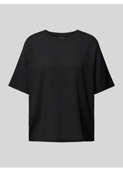 T-shirt z fakturowanym wzorem model ‘LUNA’ ze sklepu Peek&Cloppenburg  w kategorii Bluzki damskie - zdjęcie 172641136