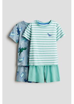 H & M - Piżama z nadrukiem 2-pak - Turkusowy ze sklepu H&M w kategorii Piżamy dziecięce - zdjęcie 172641376