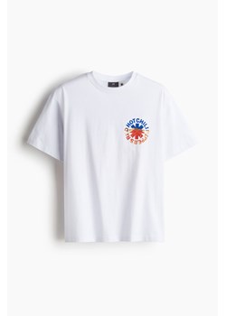 H & M - T-shirt Loose Fit - Biały ze sklepu H&M w kategorii Bluzki damskie - zdjęcie 172641389