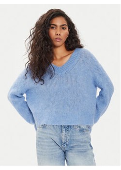 American Vintage Sweter Bymi BYM18AE24 Niebieski Regular Fit ze sklepu MODIVO w kategorii Swetry damskie - zdjęcie 172642299