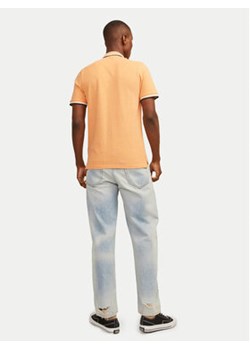 Jack&Jones Polo Jjepaulos 12136668 Pomarańczowy Slim Fit ze sklepu MODIVO w kategorii T-shirty męskie - zdjęcie 172642316