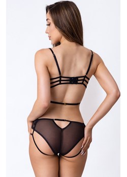 Czarny zmysłowy komplet stanik i figi Eliana, Kolor czarny, Rozmiar S/M, LivCo Corsetti Fashion ze sklepu Intymna w kategorii Komplety bielizny damskiej - zdjęcie 172643005