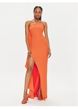 Fracomina Sukienka wieczorowa FQ24SD3012W47601 Pomarańczowy Slim Fit ze sklepu MODIVO w kategorii Sukienki - zdjęcie 172643937