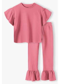 Komplet ubrań dla dziewczynki - t-shirt i spodnie - różowy - Limited Edition ze sklepu 5.10.15 w kategorii Komplety dziewczęce - zdjęcie 172645265
