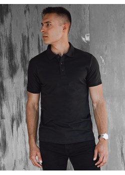 Koszulka męska polo czarna Dstreet PX0604 ze sklepu DSTREET.PL w kategorii T-shirty męskie - zdjęcie 172645735
