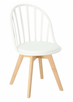 Białe krzesło patyczak - Malene 2X ze sklepu Edinos.pl w kategorii Krzesła - zdjęcie 172645875