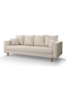 Kremowa sofa rozkładana - Diamante ze sklepu Edinos.pl w kategorii Sofy i kanapy - zdjęcie 172646138