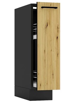 Szafka cargo 20 cm grafit + dąb artisan Nadio ze sklepu Edinos.pl w kategorii Meble kuchenne - zdjęcie 172646525
