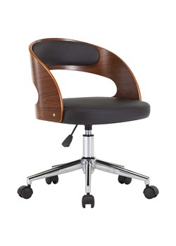 Tapicerowany czarny fotel obrotowy - Oxofi 5X ze sklepu Edinos.pl w kategorii Krzesła do biurka - zdjęcie 172646557