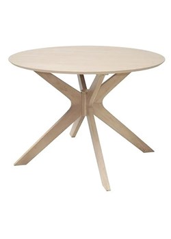 Drewniany stół okrągły Hemmi - naturalny ze sklepu Edinos.pl w kategorii Stoły - zdjęcie 172646615
