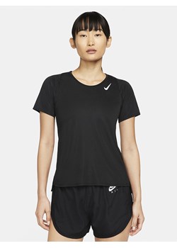 Nike Koszulka w kolorze czarnym do biegania ze sklepu Limango Polska w kategorii Bluzki damskie - zdjęcie 172646837