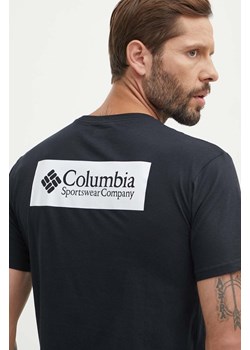 Columbia t-shirt bawełniany North Cascades kolor czarny z nadrukiem 1834041 ze sklepu PRM w kategorii T-shirty męskie - zdjęcie 172647069