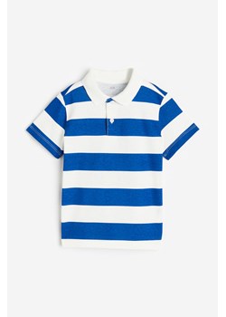 H & M - Bawełniany top polo - Niebieski ze sklepu H&M w kategorii T-shirty chłopięce - zdjęcie 172647107